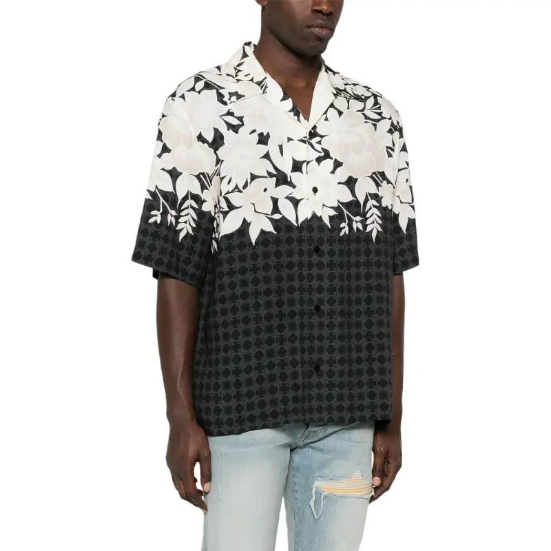 AMIRI Short Sleeved Floral Printed Shirt-3