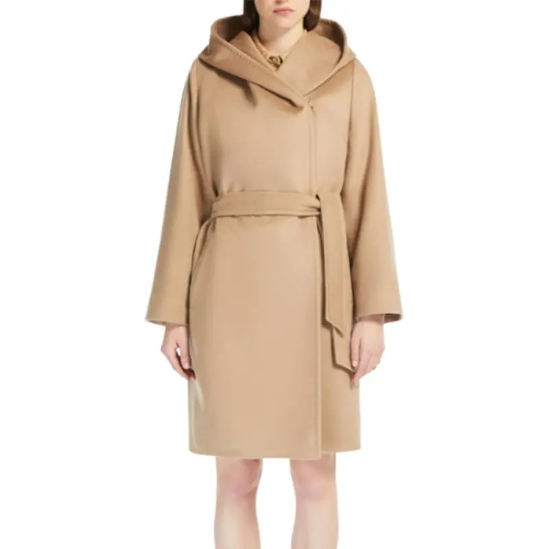 MaxMara Studio Belted Hooded Coat-2