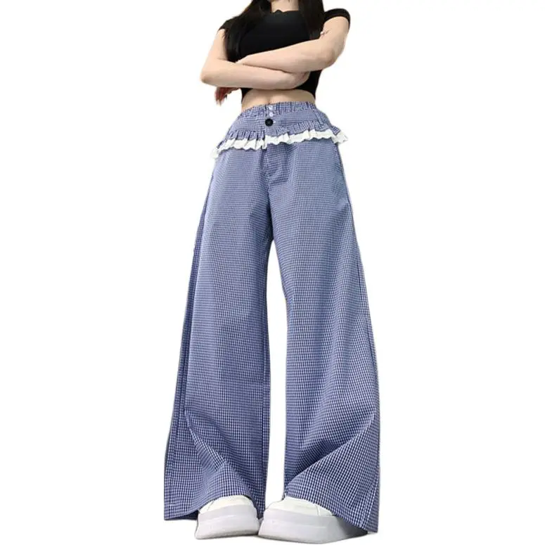 Mu Xiao Xin Casual Pants Women's Dark Blue-2