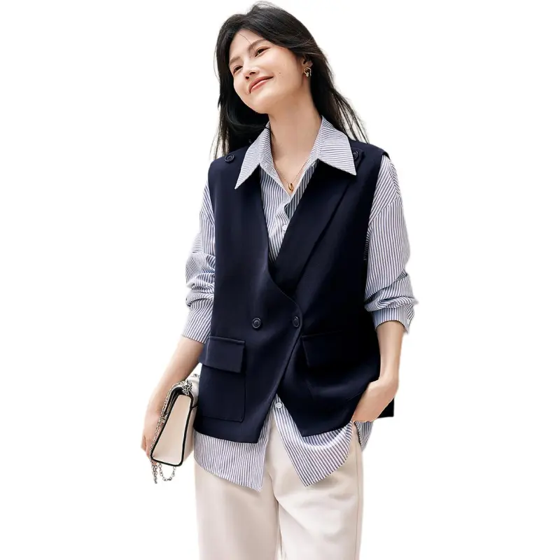 XWI Casual Suit Women's Navy Blue-4