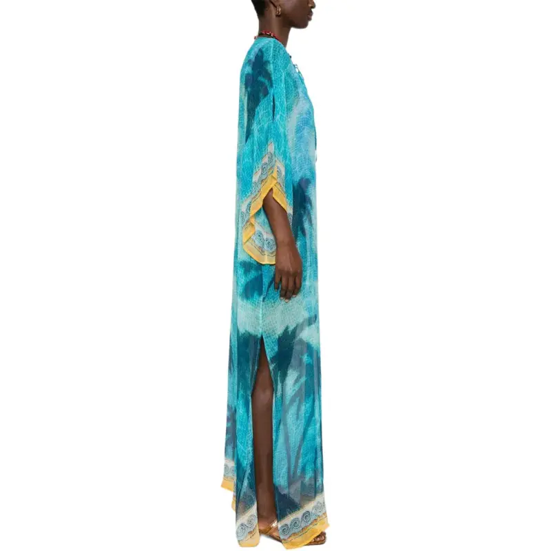 CASABLANCA Silk Chiffon Maxi Dress-3