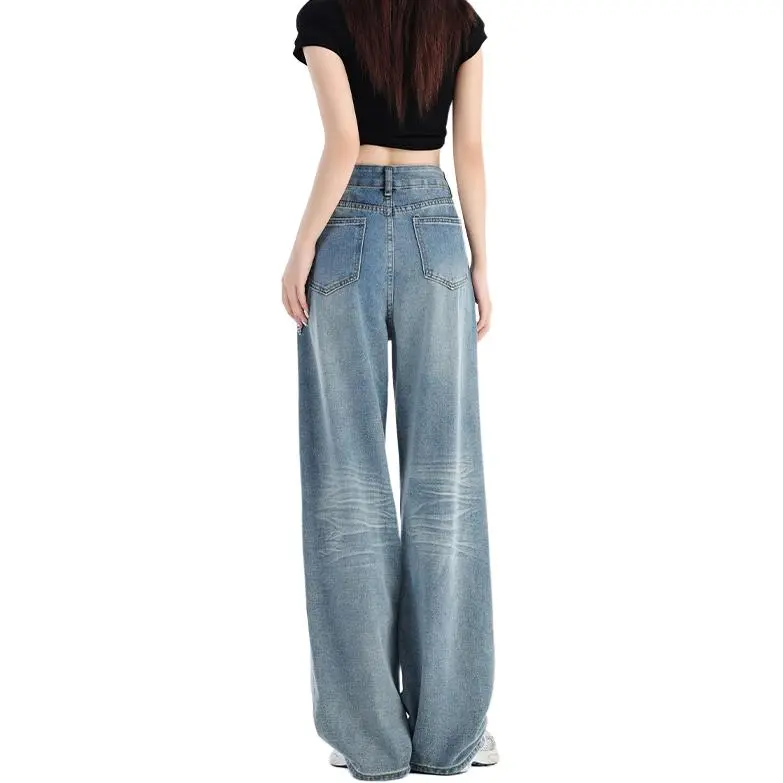 ADOONGA Jeans Women's Blue-1