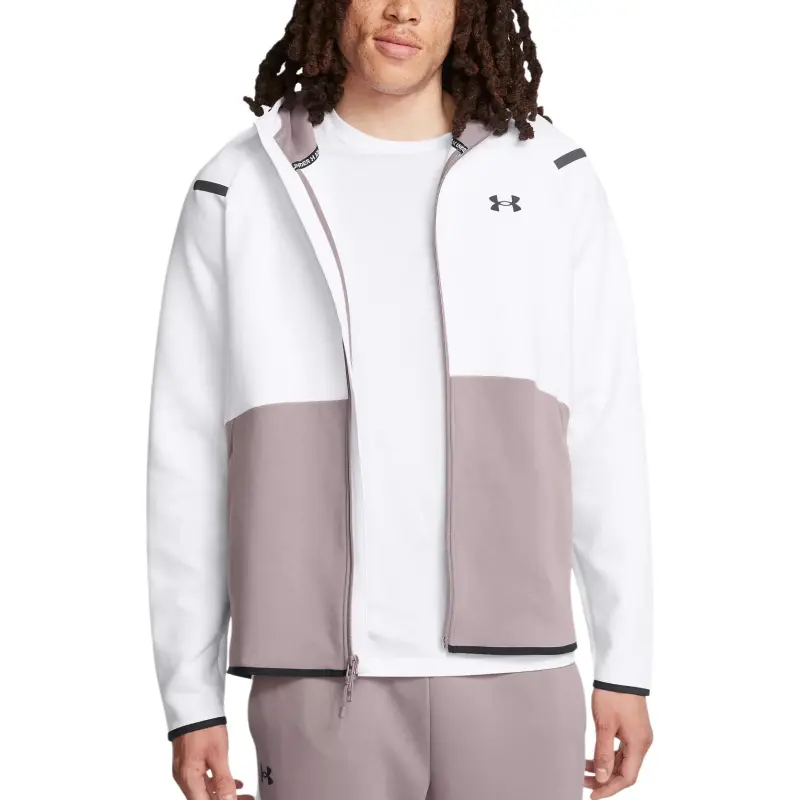 Under Armour Unstoppable FW24 Fleece Jackets & Coats Men's Gray/White-2