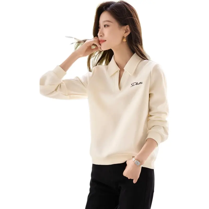 Mo Han Yi Mei FW24 Sweatshirt Women's Ecru-6
