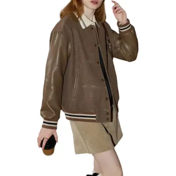 KUHNMARVIN Baseball Jacket Women's Coffee