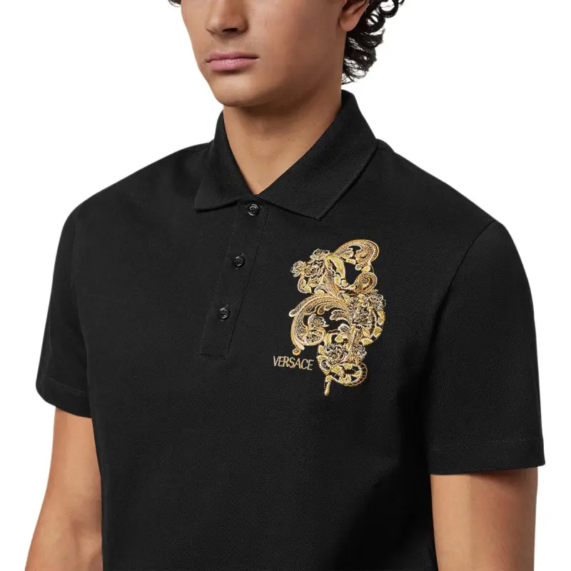 FANSIZHE SS25 Polo Shirt Men's Black-3