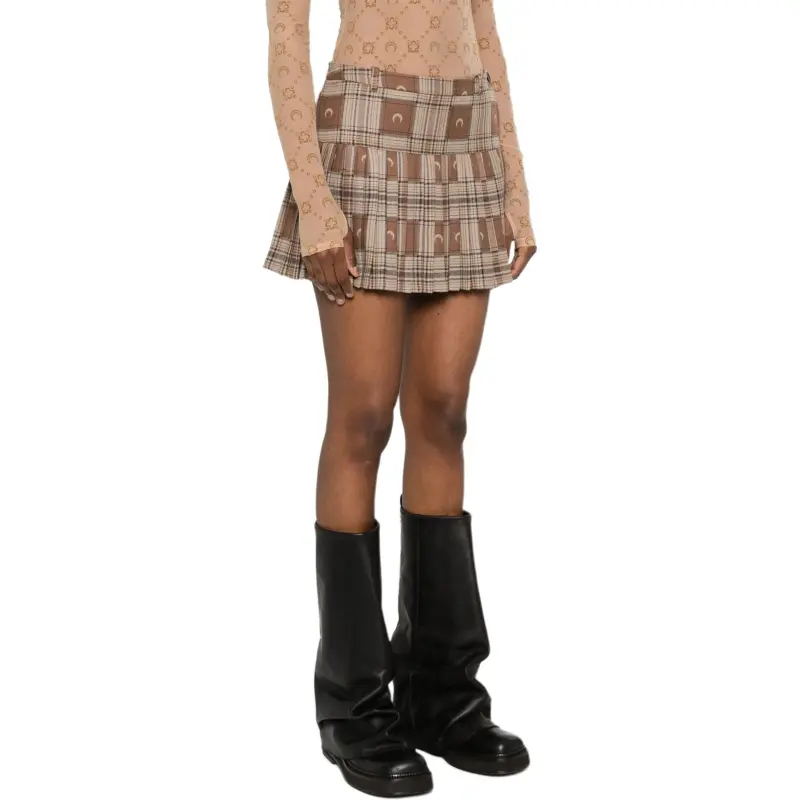 Marine Serre Moon jacquard Miniskirt-3