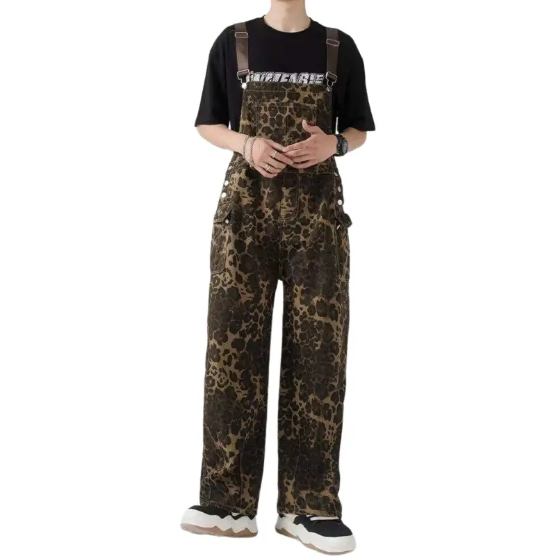 TELENT Overalls Unisex Leopard Print-2