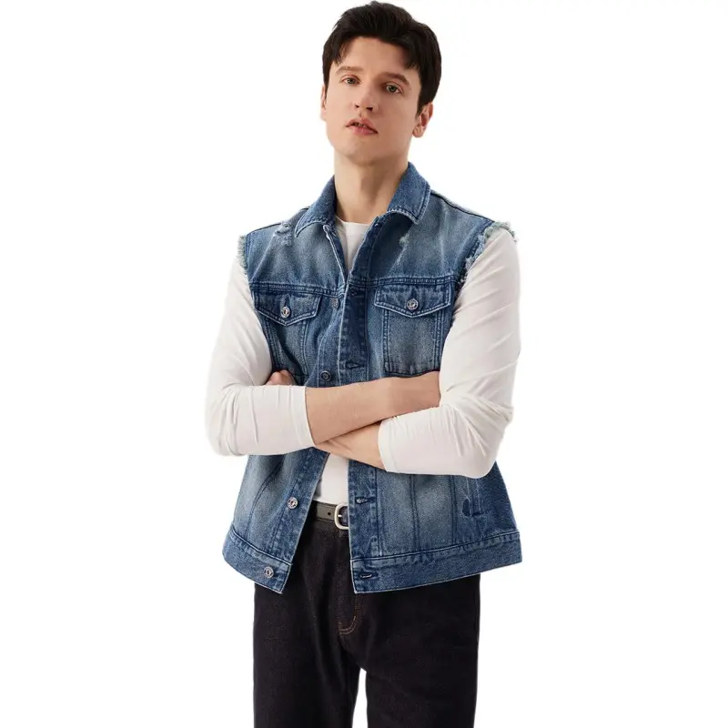 Hush Puppies Vest Men's Medium Blue-1