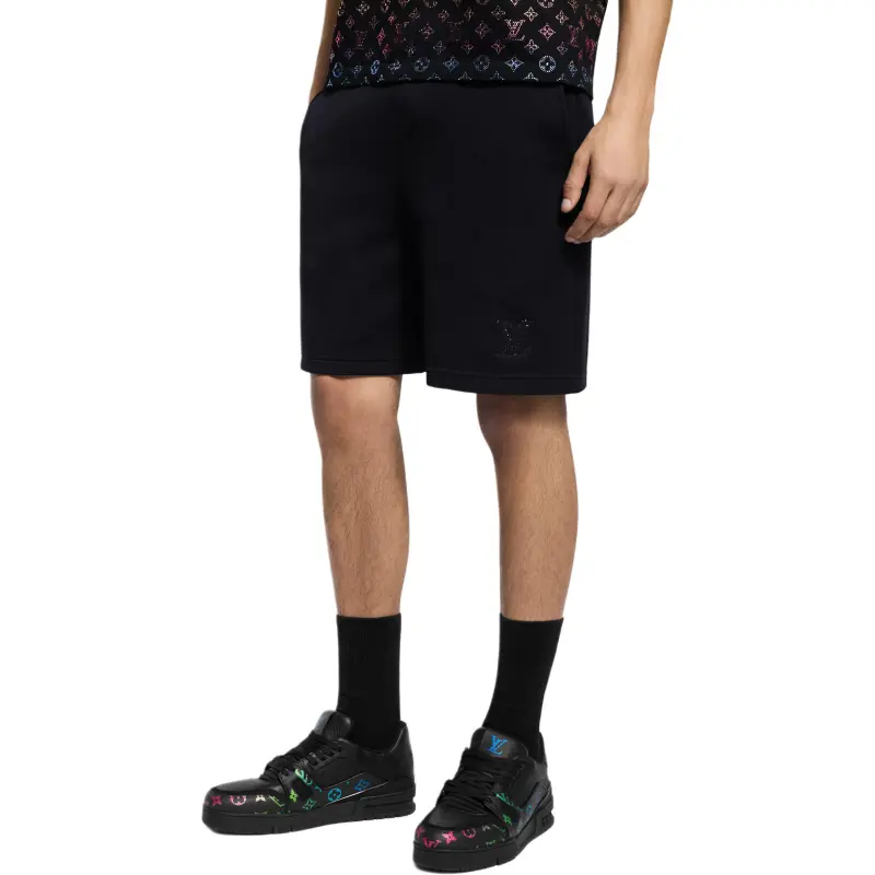 LOUIS VUITTON Lv Embellished Jersey Shorts-4