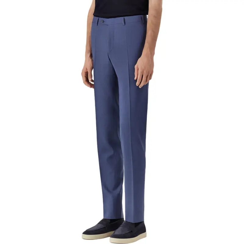 Canali Suit Trousers Men Blue-3