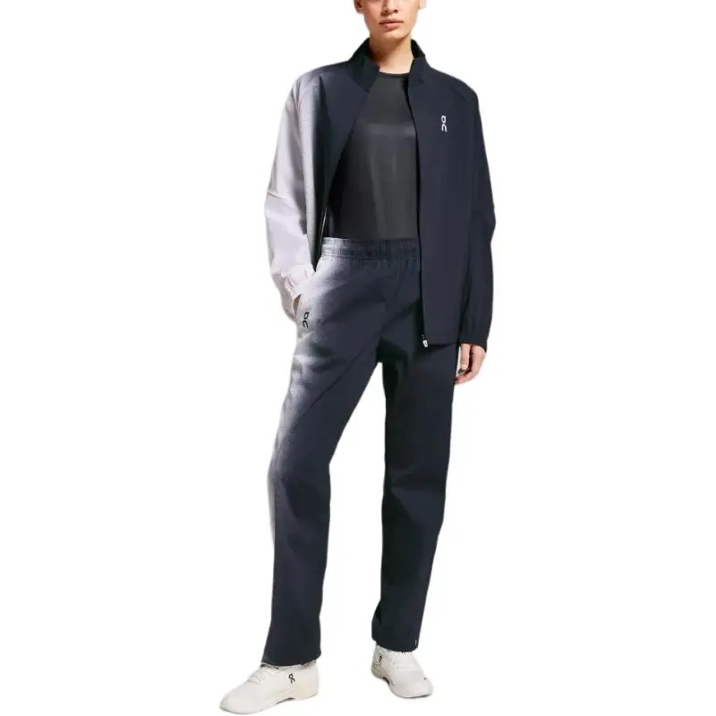 On Court Track Pants Tennis Bottoms Women's Black/White-1