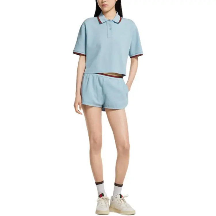 GUCCI Casual Shorts Women's Light Blue-1