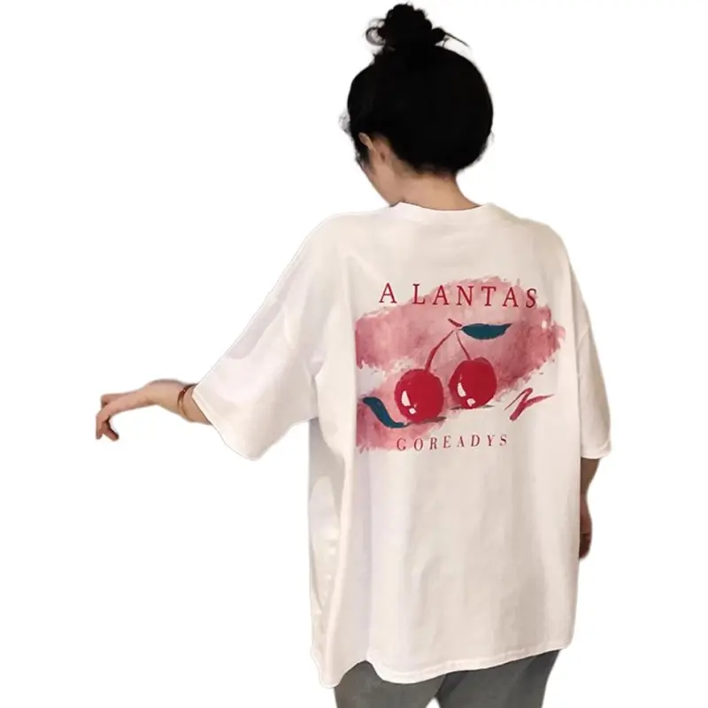 Fele.d Drop Shoulder Sleeve T Shirt Women's-1
