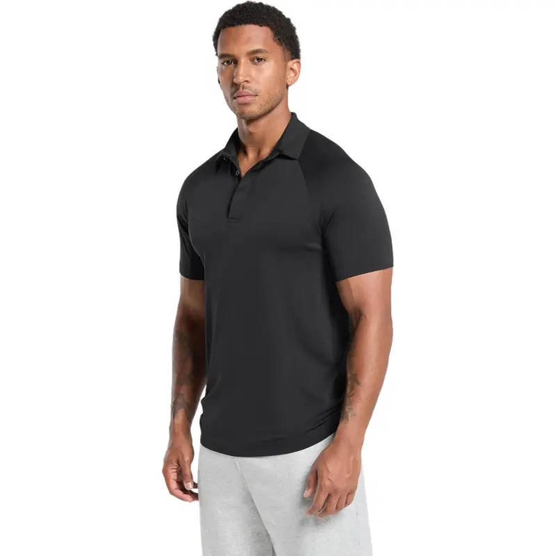 GYMSHARK Polo Shirt Men's Black-1