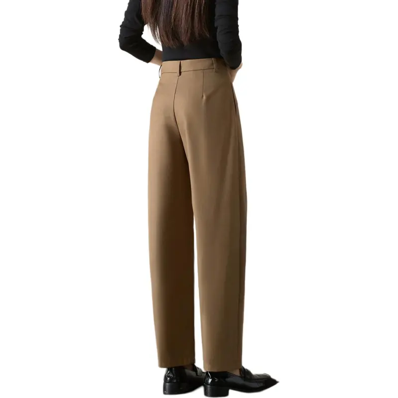 Mo Han Yi Mei Casual Pants Women's Khaki-3
