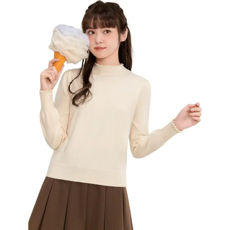 ZIHAN Knitwear Women's Beige Gold-1