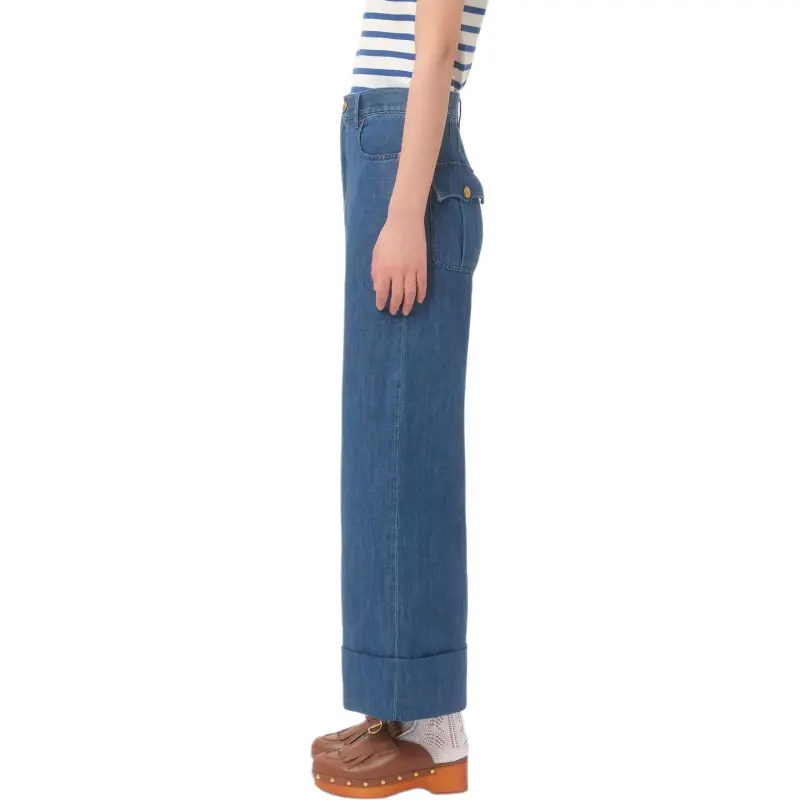 Valentino Lightweight Wide leg Jeans-3