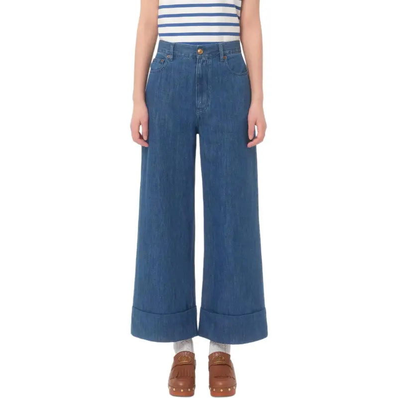 Valentino Lightweight Wide leg Jeans-1