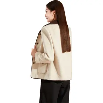 Mylan Cropped Coats Women's Apricot