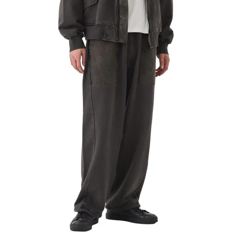 UNITED TOKYO SS25 Knitted Sweatpants Men's Dark Gray-2