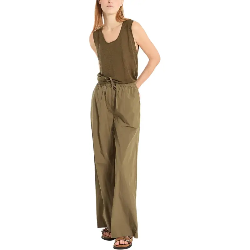 PAROSH SS25 Tank Top Women's Olive Green-3