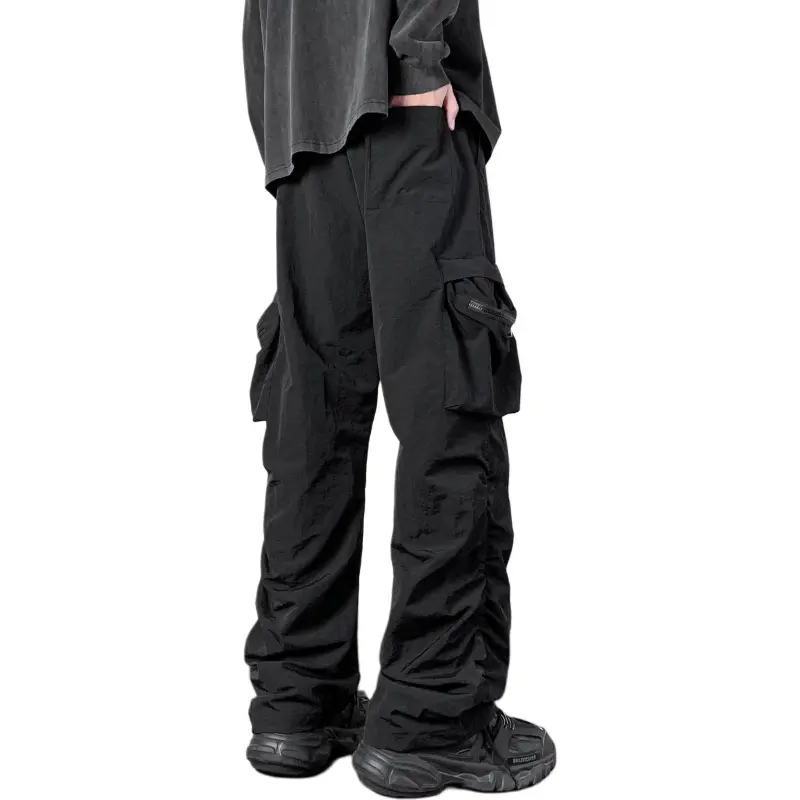 CAREBEARS Cargo Pants Unisex Black-1
