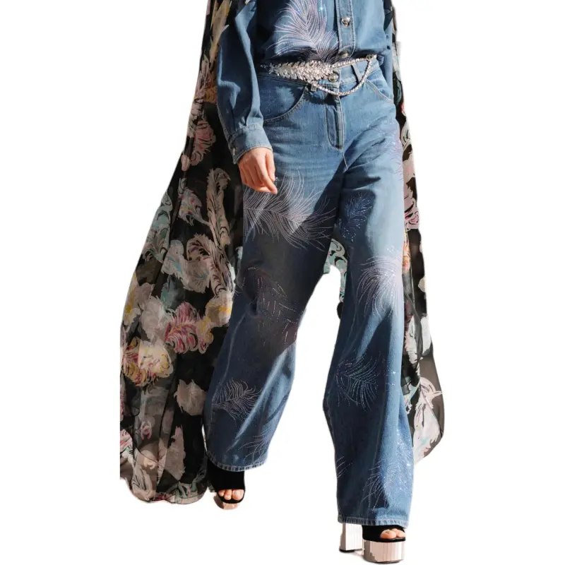 CHANEL 25S Spring Summer Collection Jeans Women's Blue-1