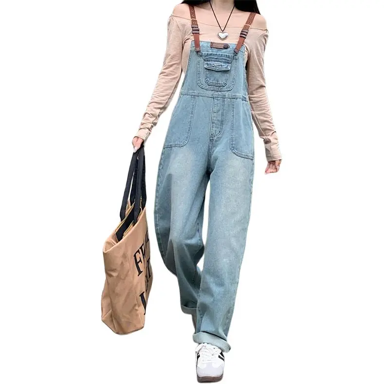 XIANSINIAO Overalls Women's Blue-1
