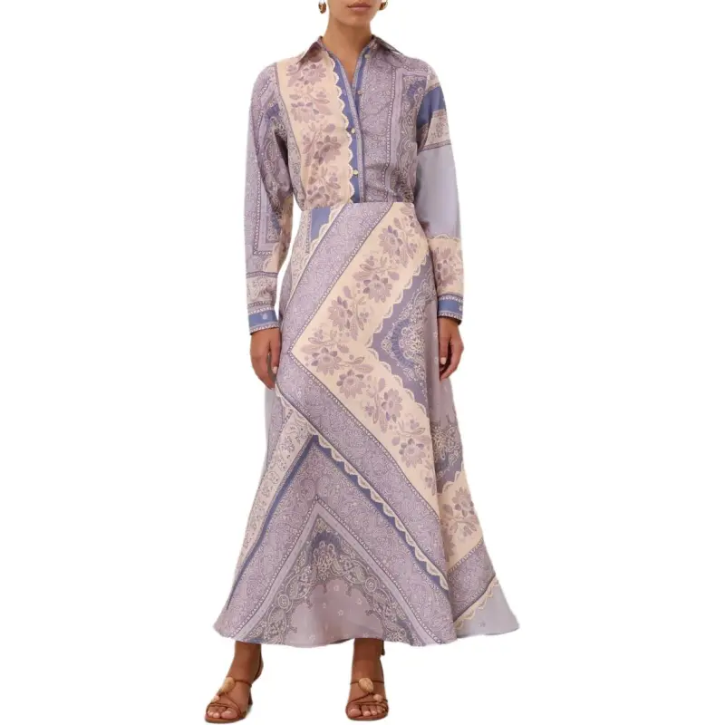 Zimmermann SS25 Casual Long Skirt Women's Blue-1