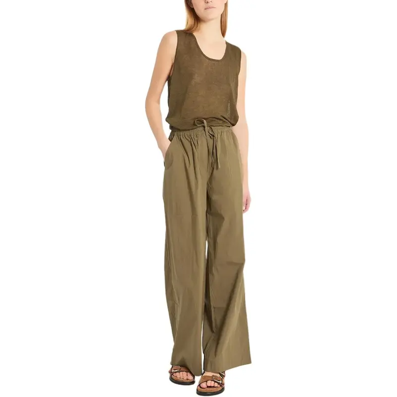 PAROSH SS25 Tank Top Women's Olive Green-2