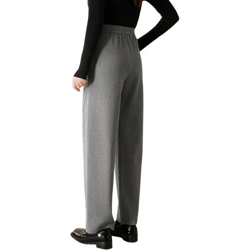 Mo Han Yi Mei Casual Pants Women's Heather Gray-3