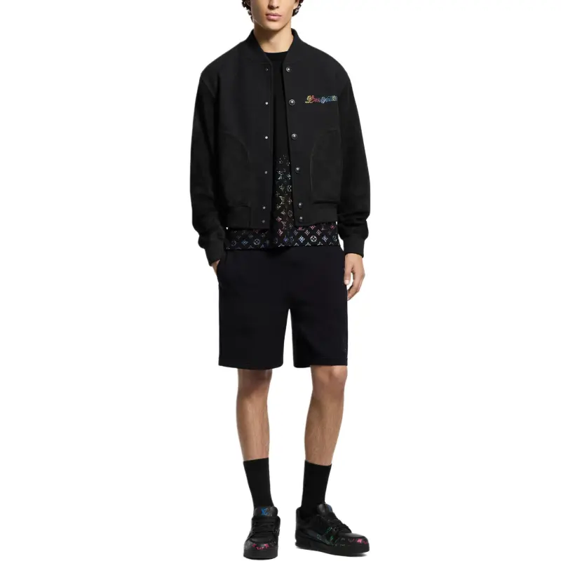 LOUIS VUITTON Lv Embellished Jersey Shorts-1