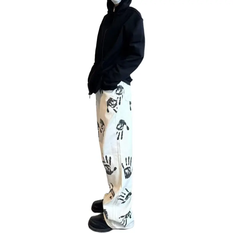 MEIKE Jeans Unisex White-2