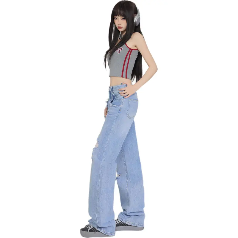 Kazakhstan Jeans Women's Sky Blue-5