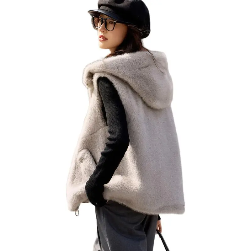 Mo Han Yi Mei Vest Women's Elephant Gray-1