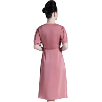 H YXIANG Short Sleeved Dress Women's