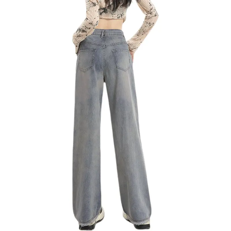 Weixi Jeans Women's Cool Tea Blue-4