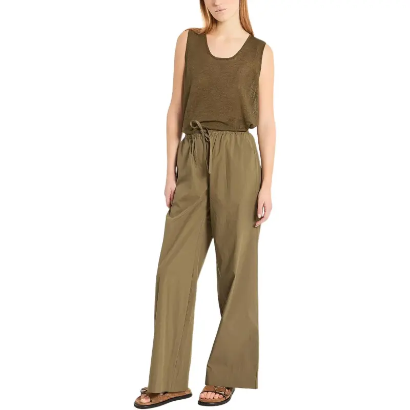 PAROSH SS25 Tank Top Women's Olive Green-1
