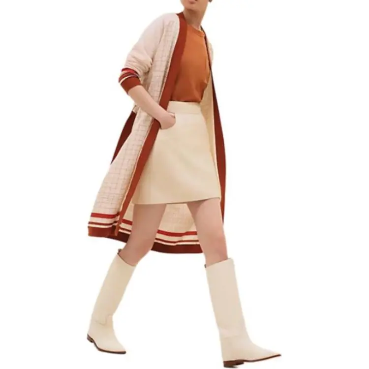 HERMES Sweater Women's Beige High Mountain Clay-1