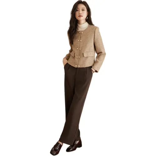 Mo Han Yi Mei Jackets Coats Women's Khaki