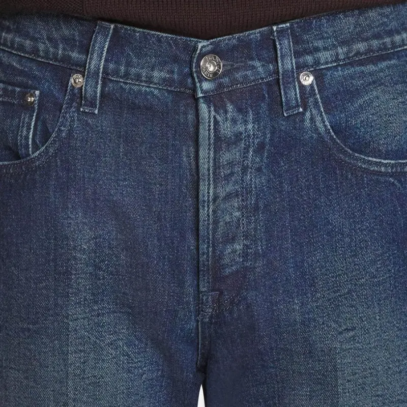 Lanvin Frayed Edge Straight Leg Jeans-4