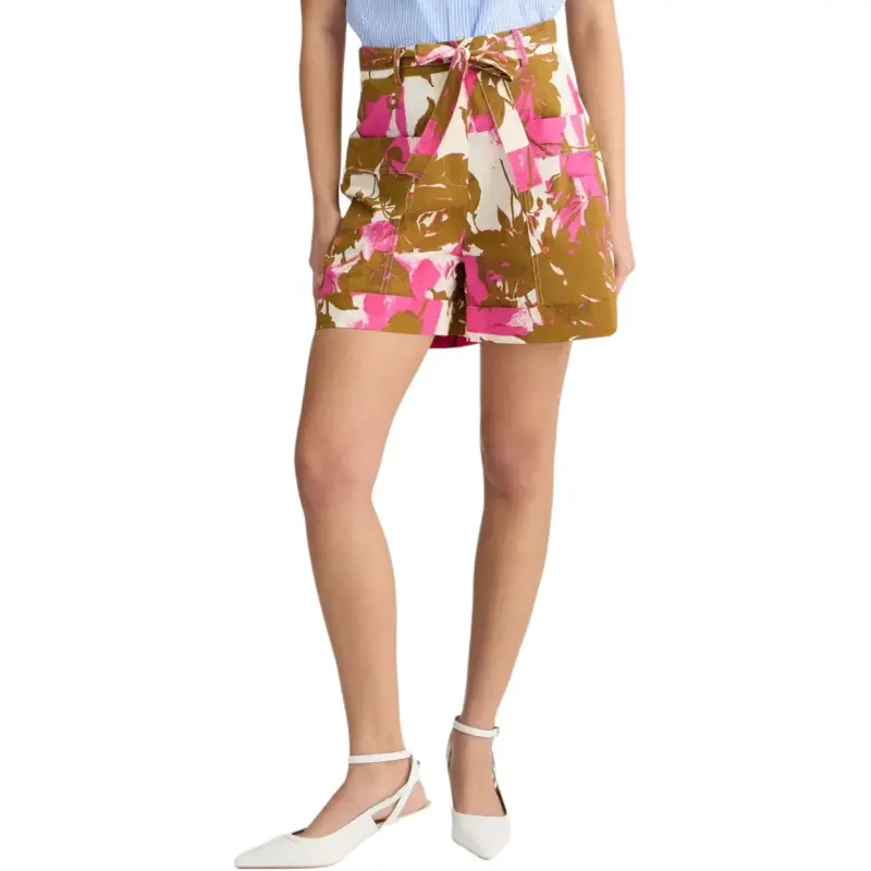LIU·JO Floral print Poplin Shorts-1