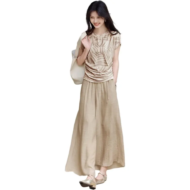 XWI T Shirts Women's Light Coffee-5