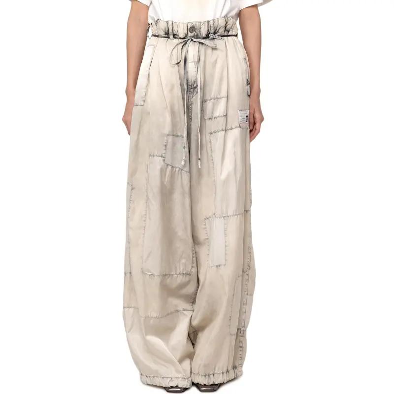 Maison Mihara Yasuhiro Repair Satin Pants-3