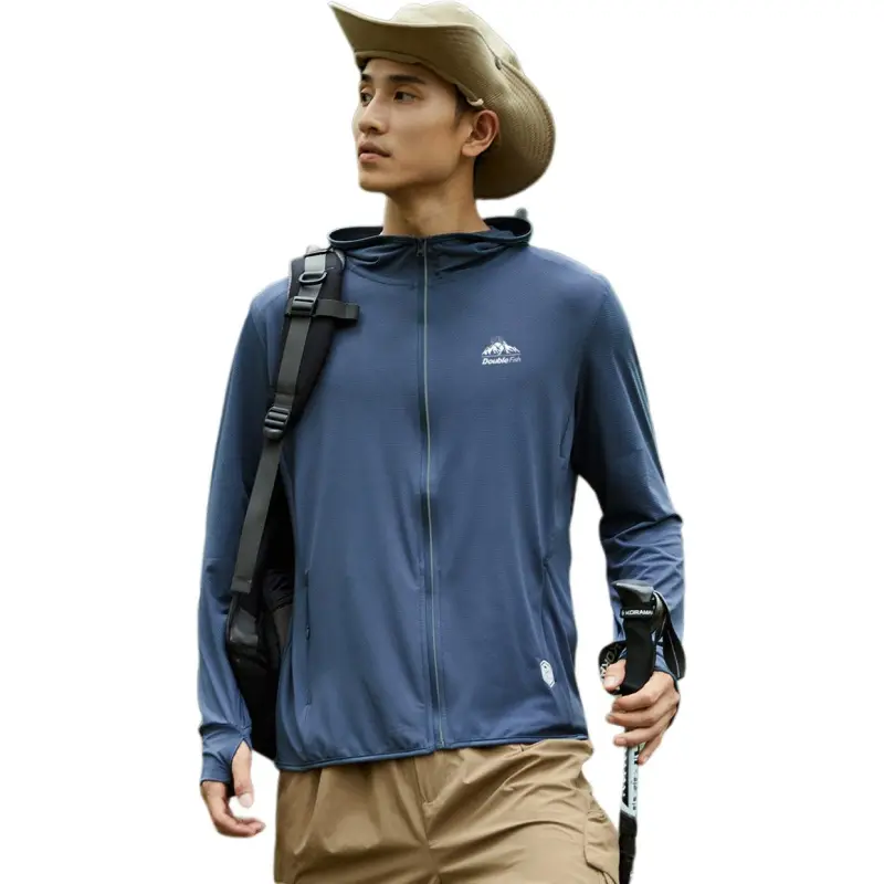 DOUBLEFISH Breathable Quick Dry UV Protection Sun Protection Clothing Unisex-8