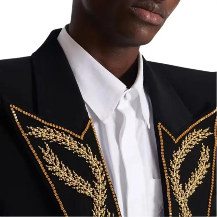 BALMAIN Embroidered collar Blazer-6