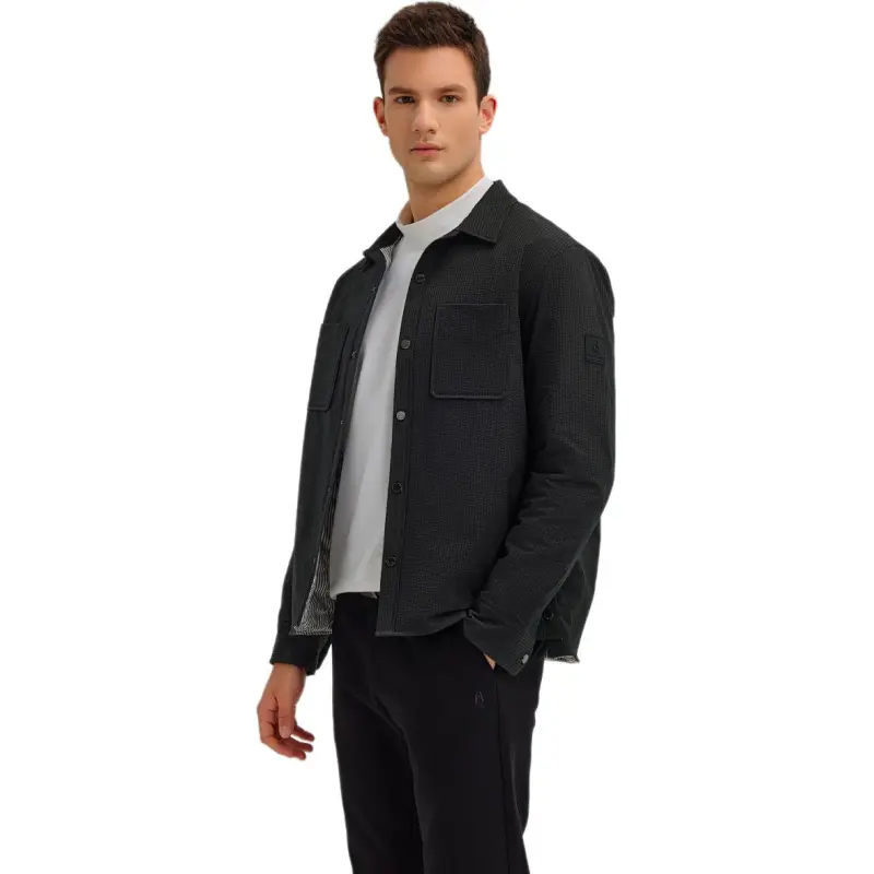 Hush Puppies Down Jacket Men's Pitch Black-2