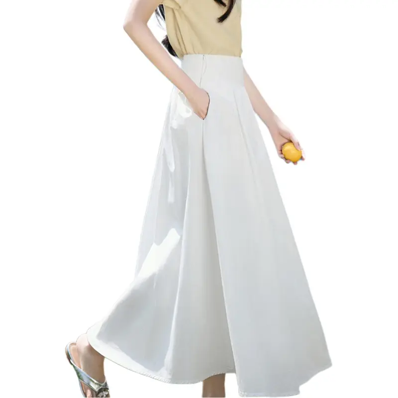 XWI Casual Long Skirts Women's Raw White-1