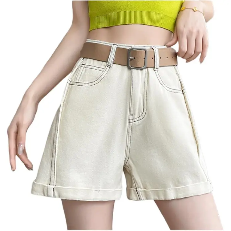 Mu Xiao Xin Denim Shorts Women's-4